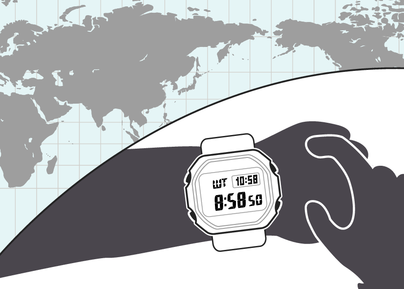 Configuring World Time Settings Module No. 3459/3461 G-SHOCK