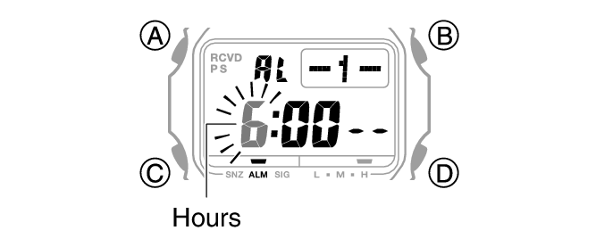 Configuring Alarm Settings Module No. 3495 G SHOCK Support CASIO