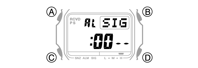 Configuring the Hourly Time Signal Setting Module No. 3495 G-SHOCK