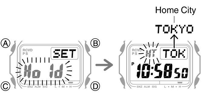 Enabling and disabling Auto Receive Module No. 3495 G-SHOCK