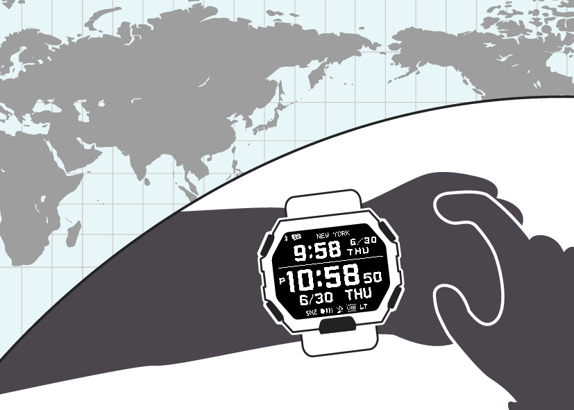 Configuring World Time Settings Module No. 3506 G-SHOCK - Support 