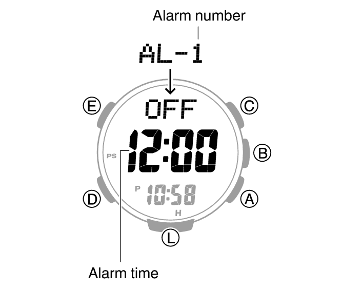 How to turn off best sale a casio watch alarm