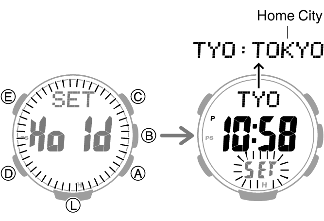 Casio pathfinder 2024 set time