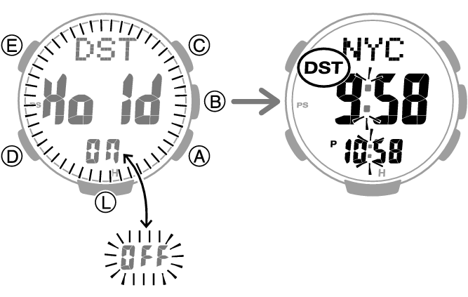 Toma de lectura de la brújula N. º de modelo 3513 PRO TREK - Asistencia -  CASIO