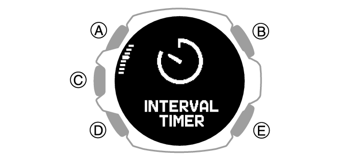 Watch with interval discount timer