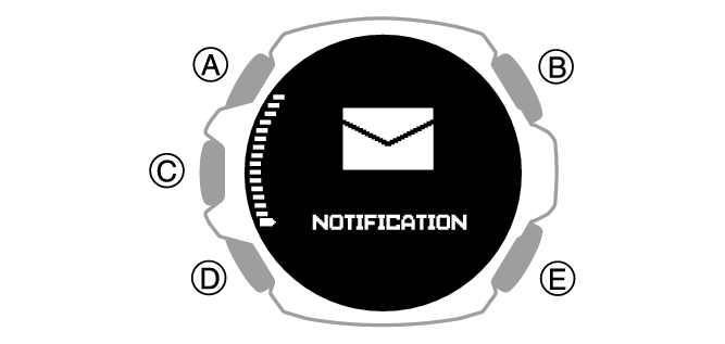 Casio 2024 notification watch