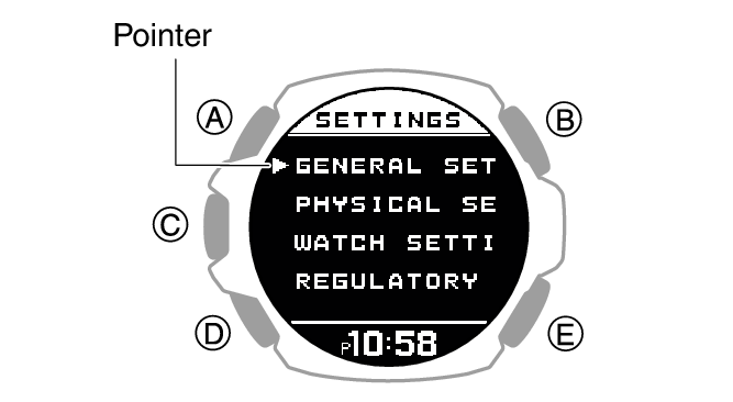 Changing the Watch Face Module No. 3515 G SHOCK Support CASIO