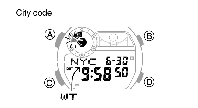 city code casio