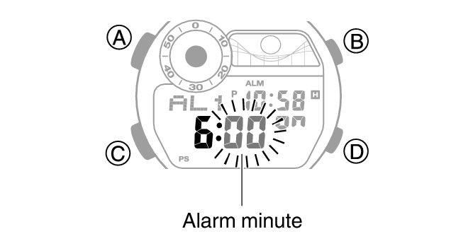 Configuring Alarm Settings Module No. 3521 G SHOCK Support CASIO