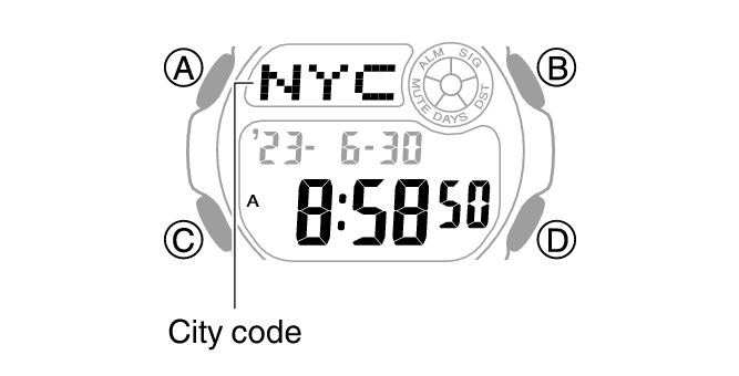 Setting the World Time City Module No. 3531 BABY G Support CASIO