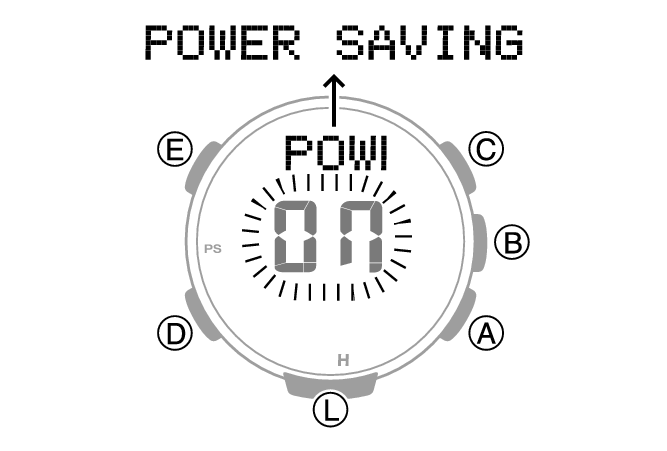 Configuring Power Saving Function Settings Module No. 3553 G SHOCK