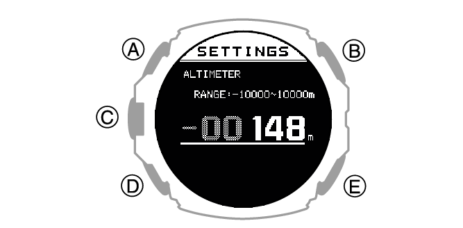 Casio protrek 2025 altimeter calibration