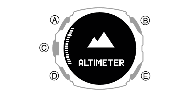 Casio protrek 2025 altimeter calibration