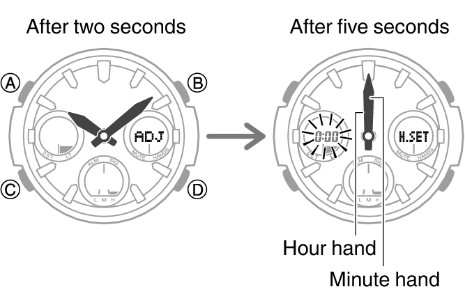 Adjusting hot sale casio watch