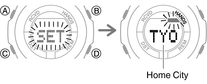 Baby g shock discount how to change time