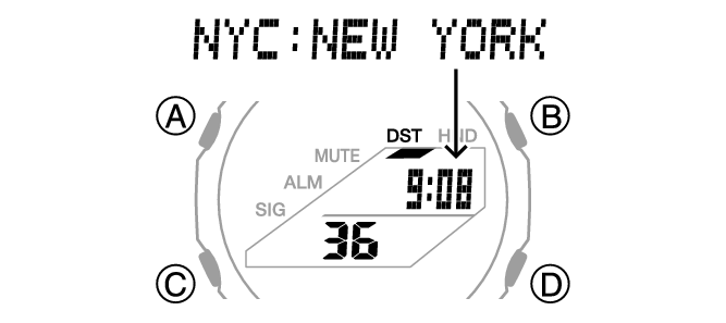 World Time City Setting Module No. 5663 G SHOCK Support CASIO