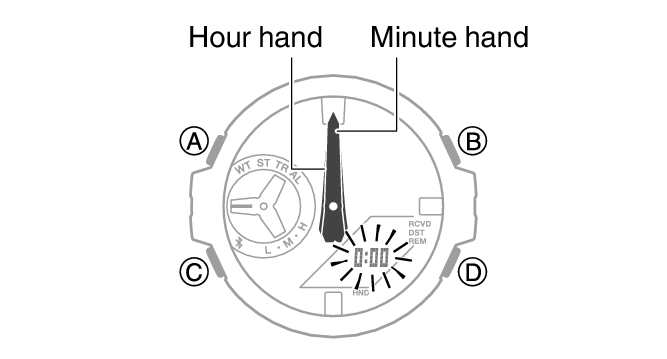 Casio g shock outlet hand adjustment