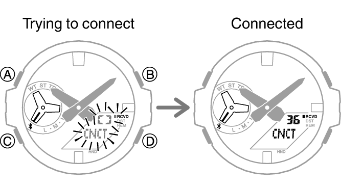 G shock discount watch adjust hands