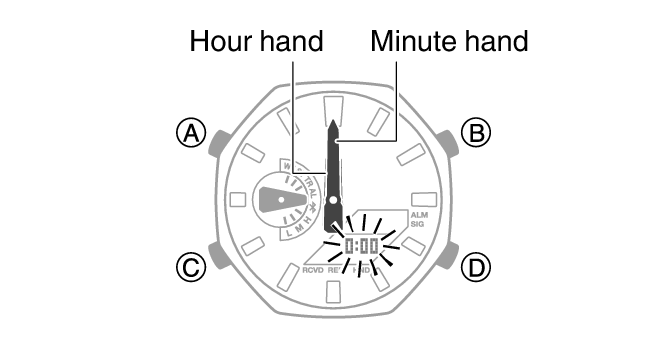 G shock 2025 manual adjust time