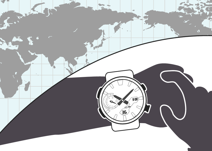 Configuraci n de los ajustes de hora mundial N. de modelo 5710