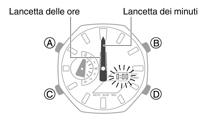 Regolazione dell allineamento delle lancette Modulo n. 5711 G